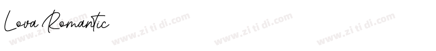 Lova Romantic字体转换
